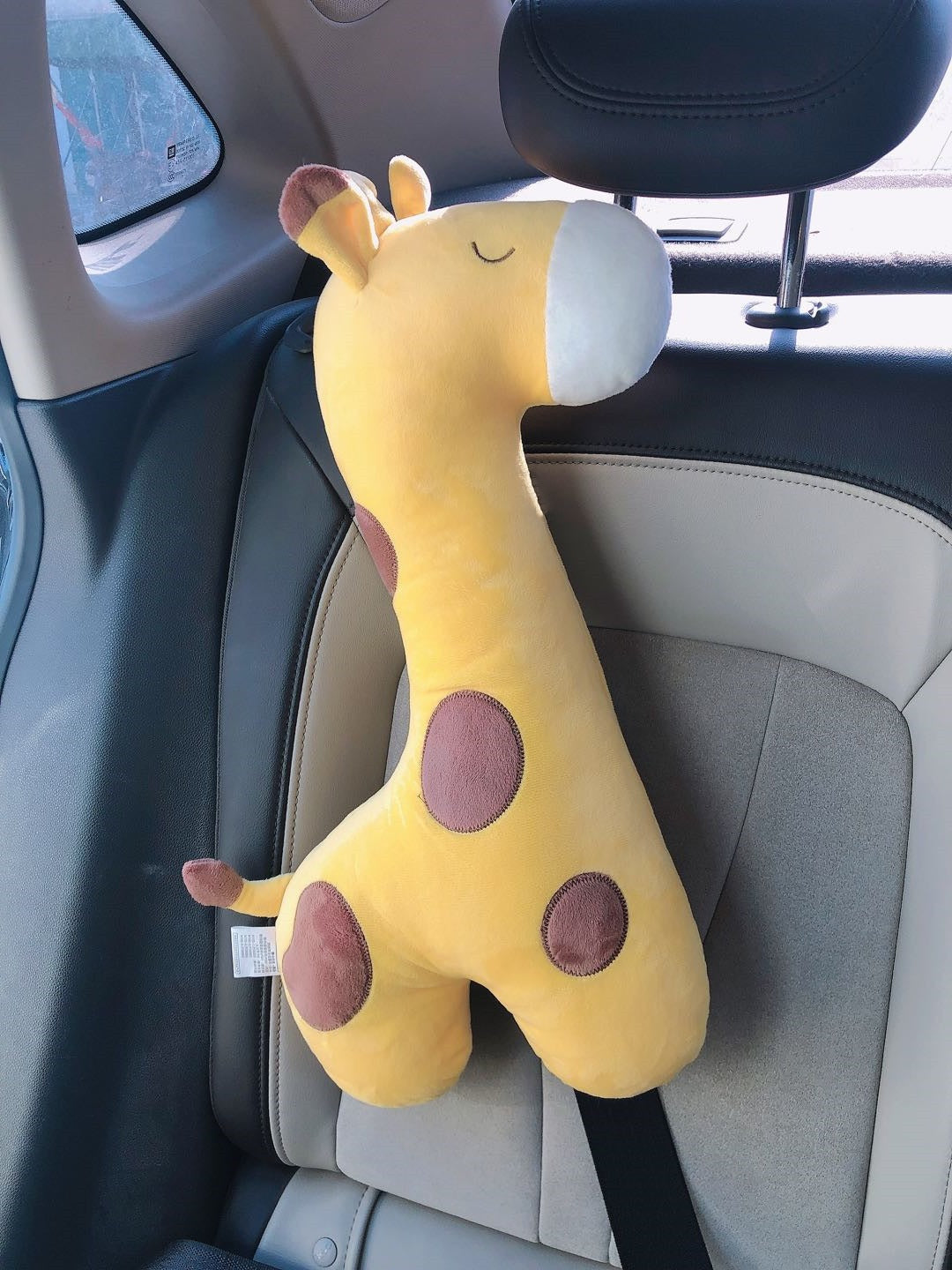 Almohada para coche con funda de cinturón