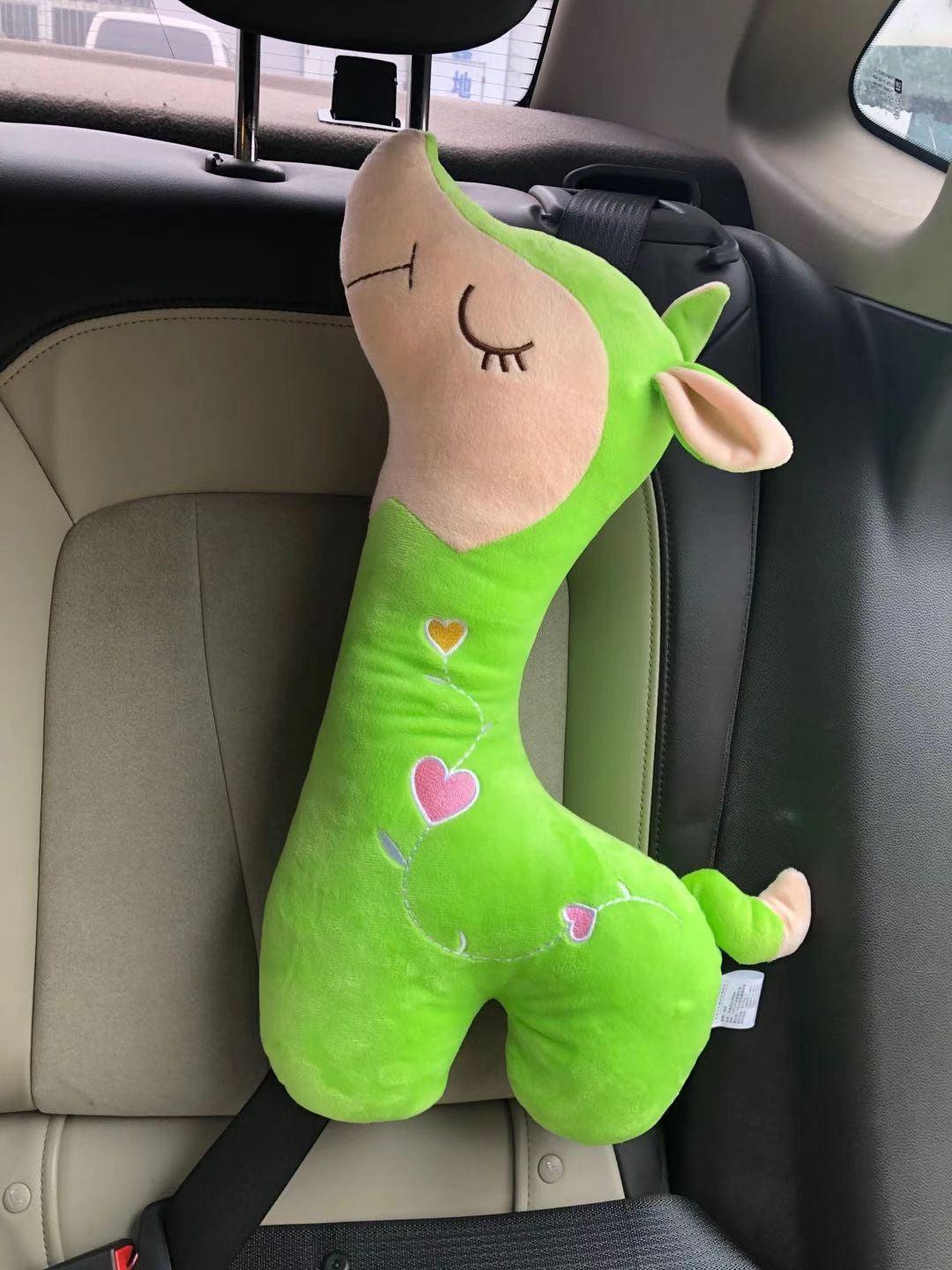 Almohada para coche con funda de cinturón